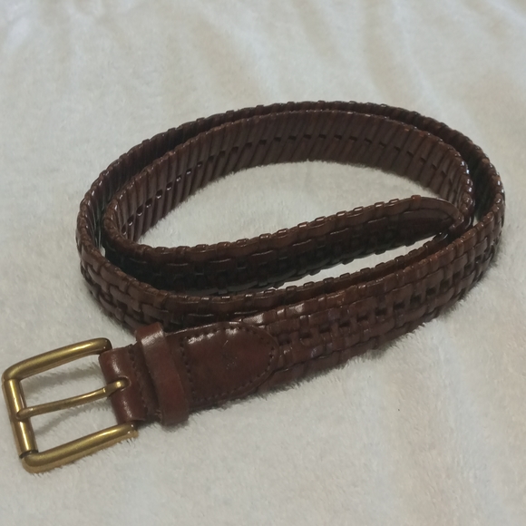 Ralph Lauren Other - Ralph Lauren men brown woven leather belt
